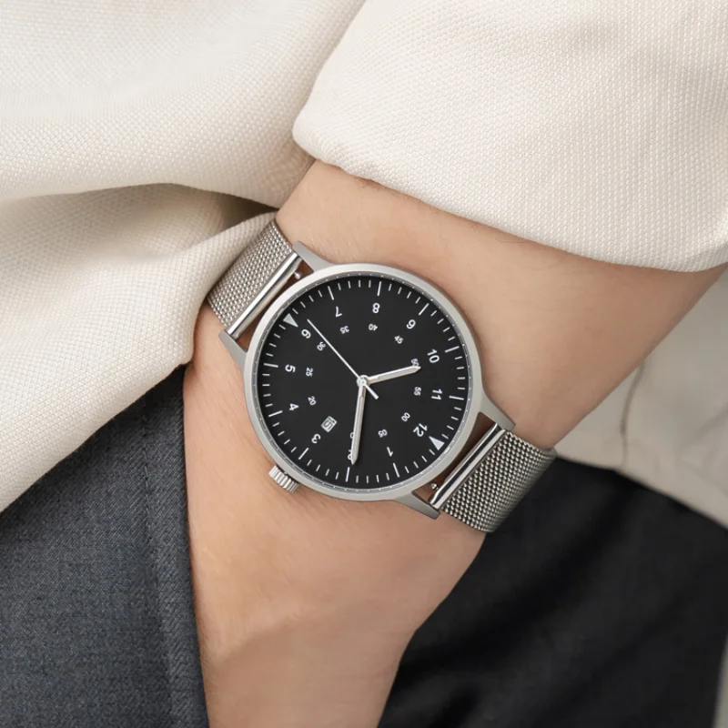 

Quartz Watch with Miyota Quartz Movement Ultra Thin Series with Steel Bracelet 36mm and 40mm Diameter 7.2mm and 8mm Thickness