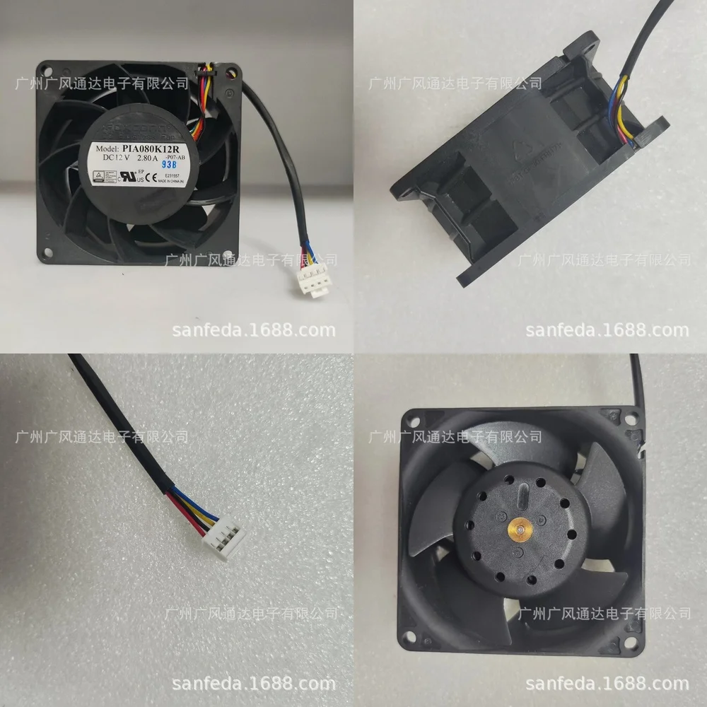 

Высокопроизводительный вентилятор охлаждения с высокой частотой вращения для Foxconn PIA080K12R 12V 2.80A, замена инверторного вентилятора для промышленной электроники