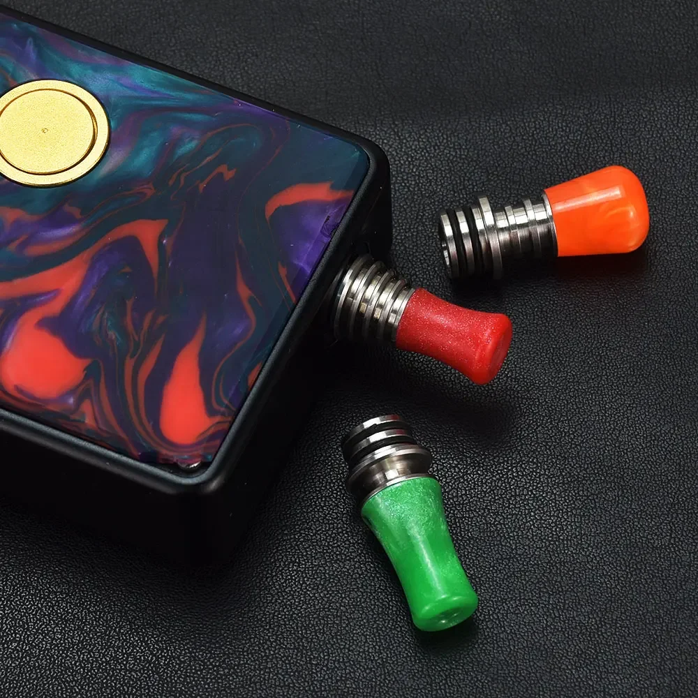 Wolfcoolvape Resin 510 MTL Drip Tip do Dvarw FL RTA Taifun GTR Billet Box BB Mod Custom Vape Ustnik Akcesoria