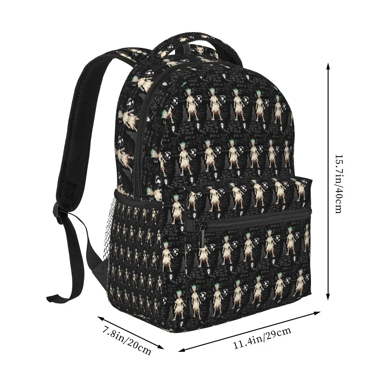 Senku Ishigami Dr Stone Apan Anime Backpack Hot Sale Daypack Large Capacity BookBag School Bag Shoulder Bags for Men Women