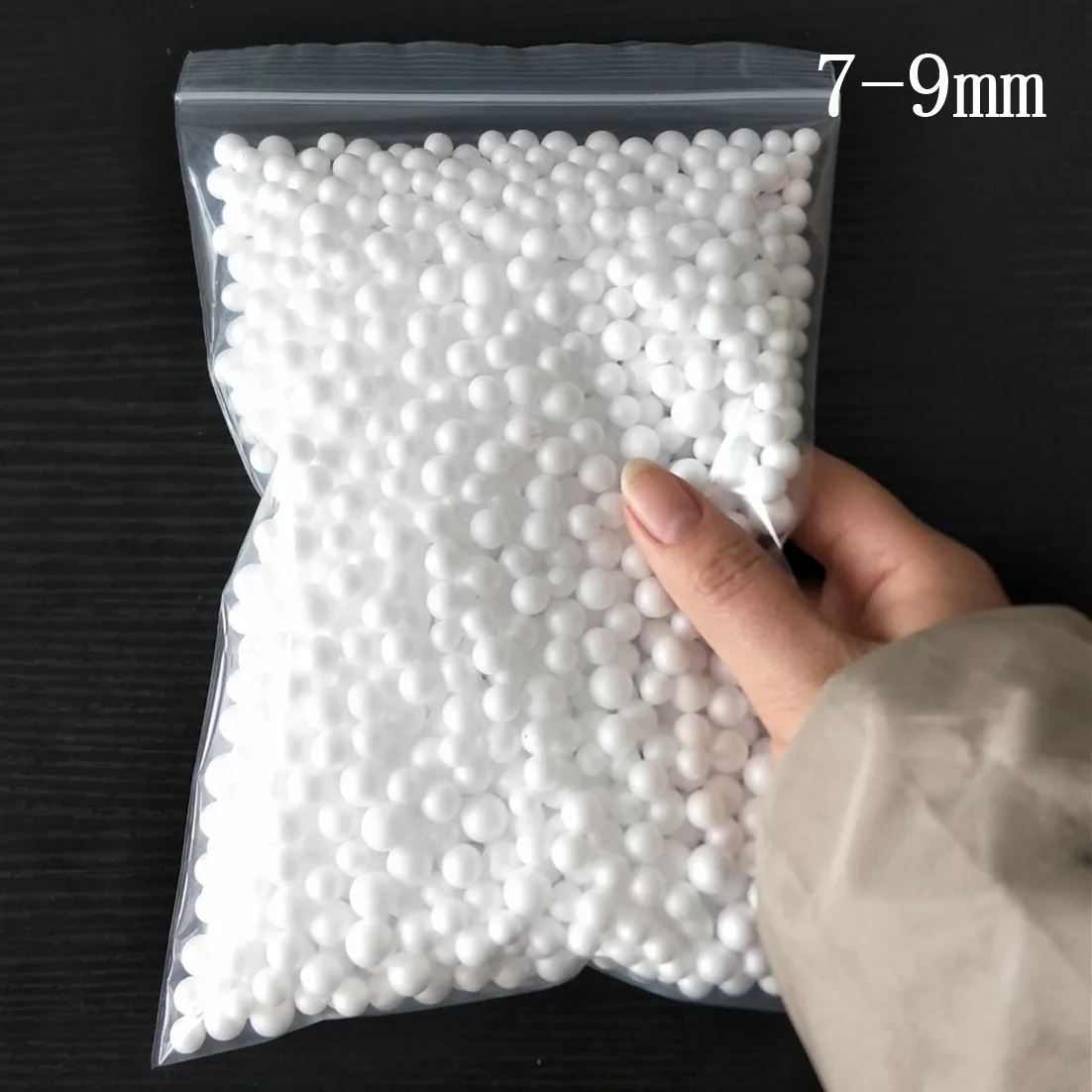 6–8 mm bunte Mini-Schaumperlen, Pellets, mehrfarbige Schaumstoffkugeln, Styropor-Styropor-Füller, Blasenkugel, Hochzeit, Party-Dekoration – Detail 12
