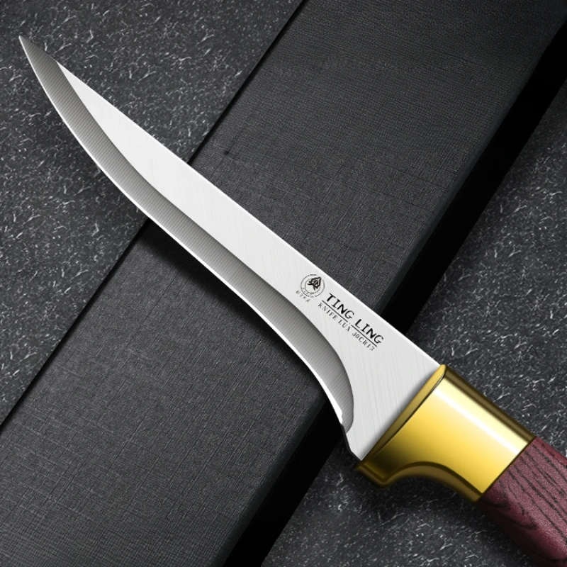 BAKULI-1pc Professional Boning Knife, Sharp Cutting Knife, Chef's Kitchen Knife, Skin Peeling and Meat Cutting Knives