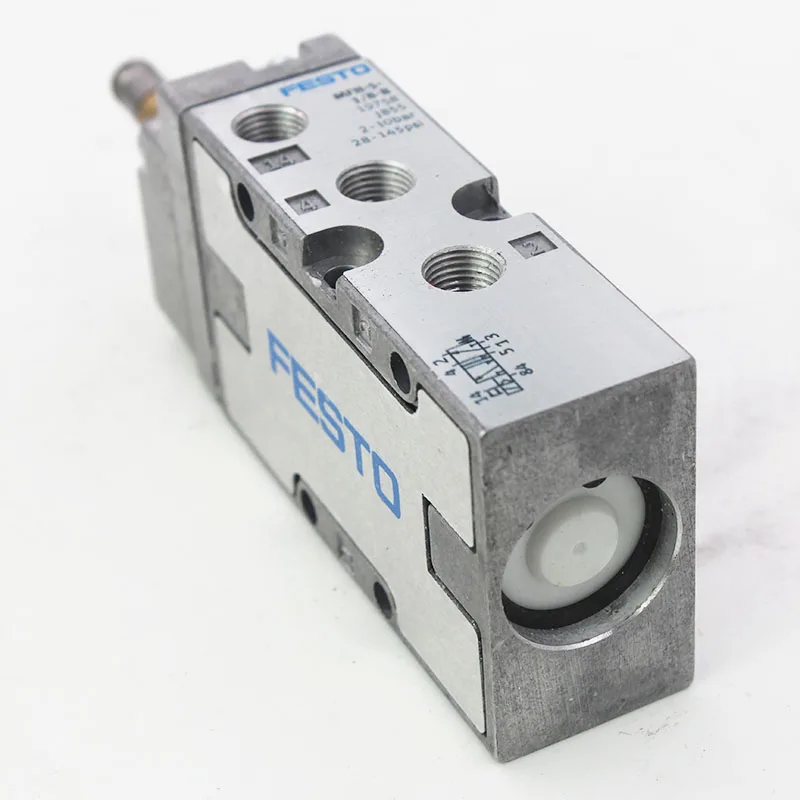 Festo MFH-5-1/8-B Solenoid Valve with coil,5/2 monostable mec spr,2-10 bar,750L/min,G 1/8