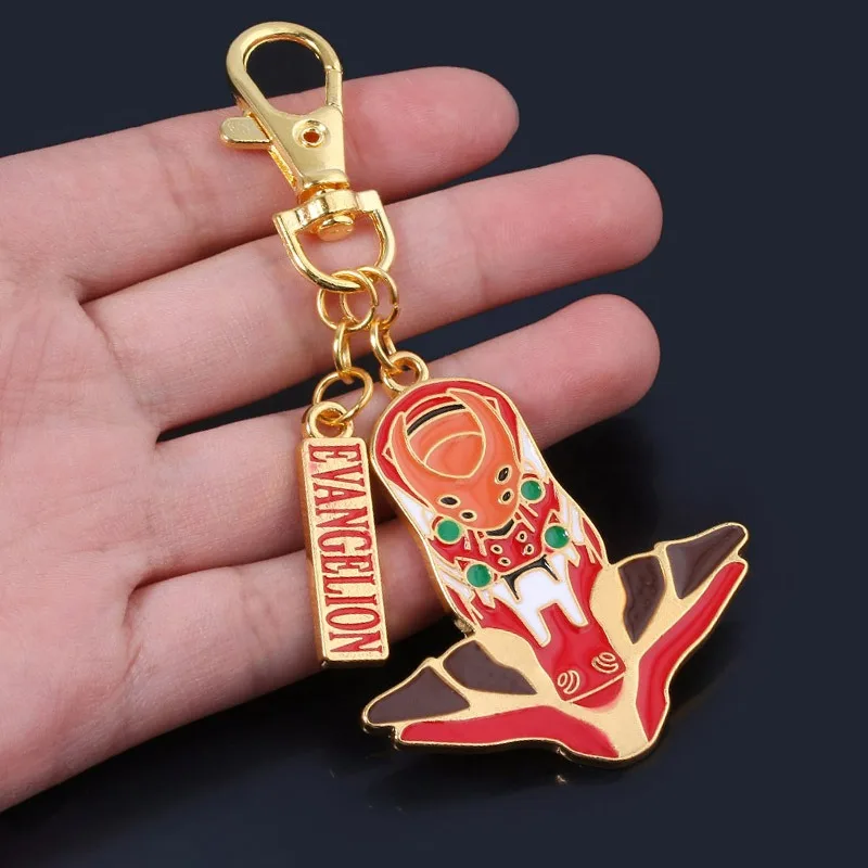 Llavero de Anime Neon Cute Genesis Classic Evangelion, Colgante de Dibujos Animados de Unidad-00, Unidad-02, Unidad-01, Bonito Adorno para Bolsos, Regalo