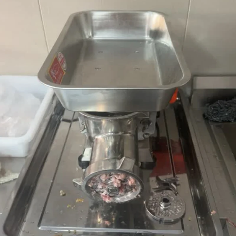 Commercial Full Stainless Steel Desktop Meat Grinder High-Power Electric Mincer for Filling Meat