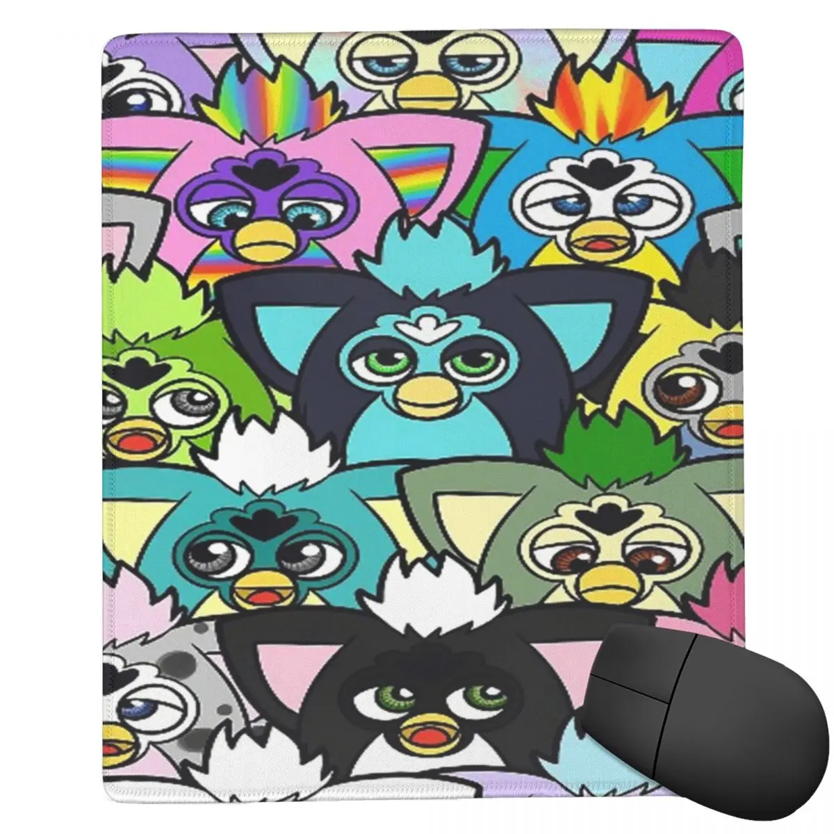Nightmare Furby Cartoon Robot Toys Mouse Pad Computer Keyboard Mouse Mat Gaming PC Laptop Desk Mat Office Accessories