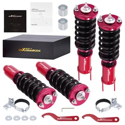 Maxpeedingrods Coilovers Damper 24 Way Adjustable For Honda Civic 1996-2000 Spring Struts Suspension Shock Absorber Struts