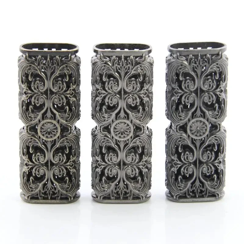 Zinc Alloy Coating 3d Hollow Carved Lighter Shell Explosion-Proof Design Suitable For Swedish Cricket Ordinary Lighters