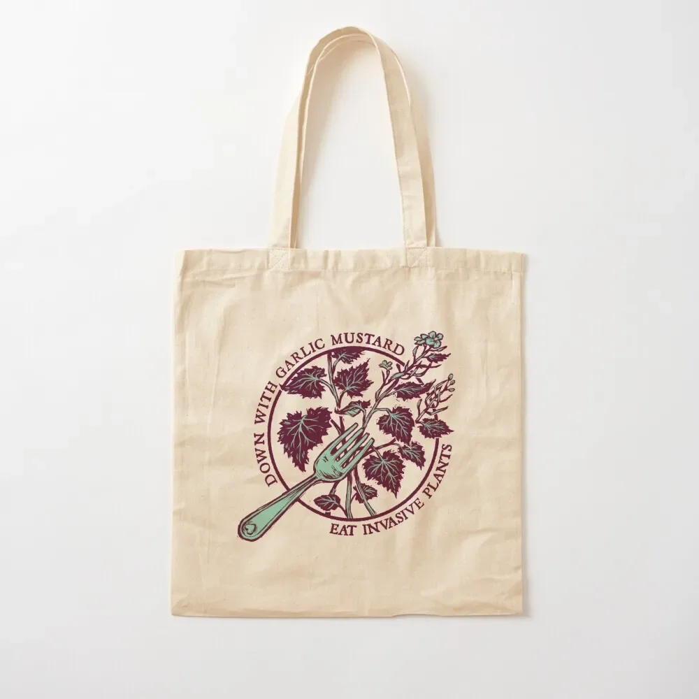 

Down with Garlic Mustard Tote Bag eco pack tote bags men free delivery bags Tote Bag