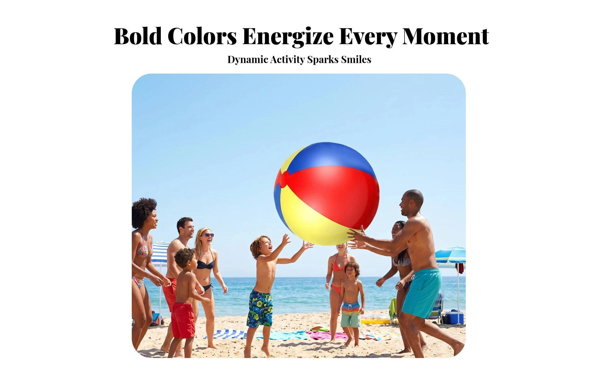 Bright Rainbow Colors Plaything Sealed Valve Large Beach Ball Toy Multicolor PVC Beach Ball for Outdoor Play, Families Bright Rainbow Colors Plaything Sealed Valve Large Beach Ball Toy Multicolor PVC Beach Ball for Outdoor Play, Families