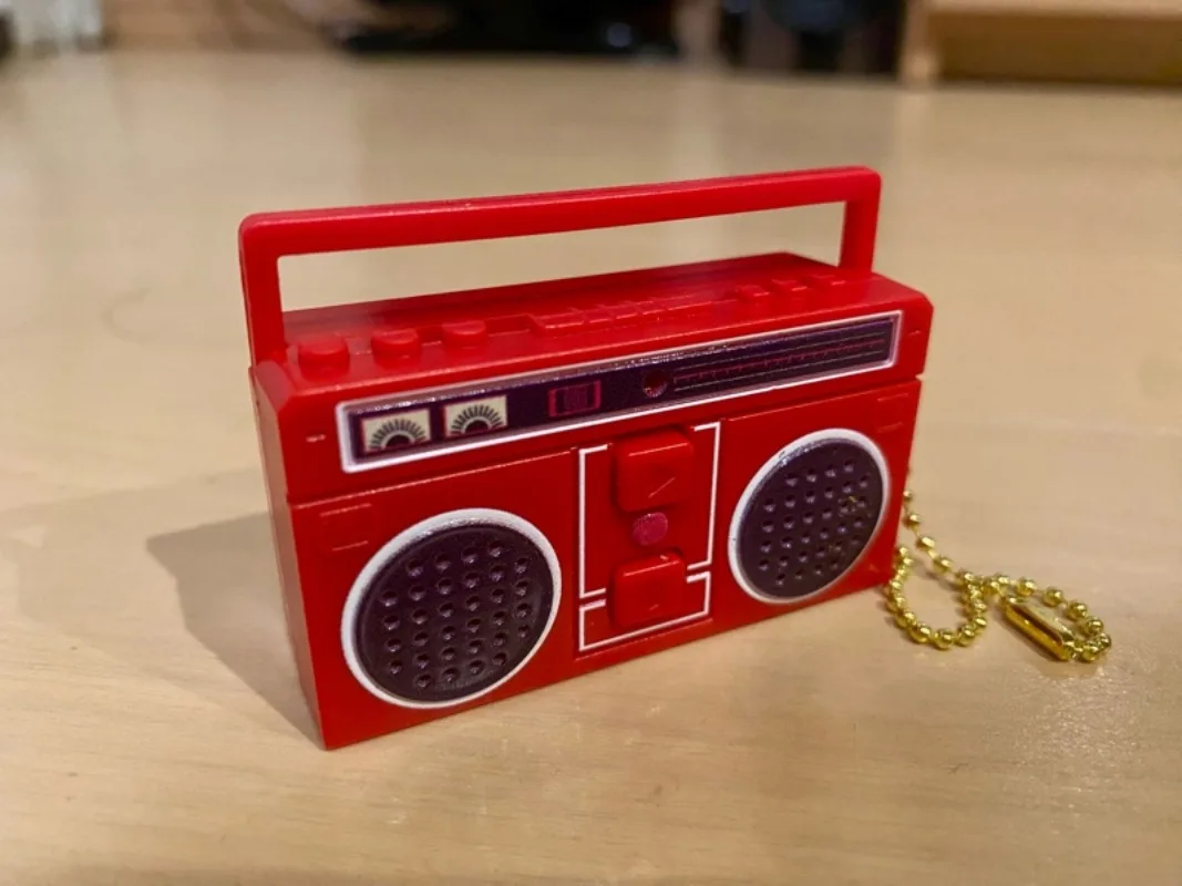 Yell capsule speelgoed schattige kawaii VoiceReco Mini Boombox Retro mini draagbare speler recorder afspelen palmformaat BC hangende figuren