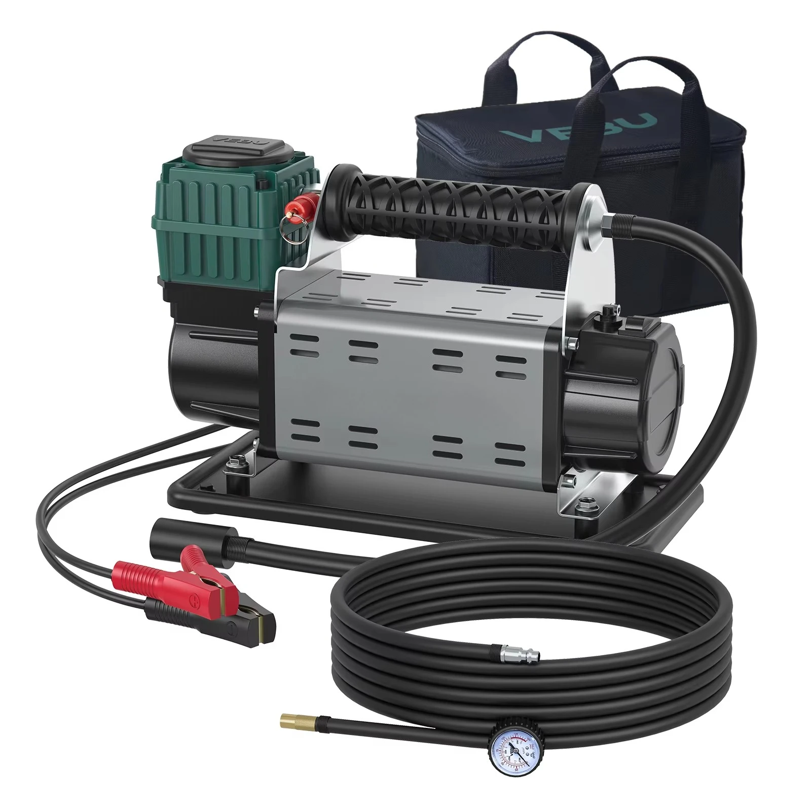 

125PSI 600W Portable Air Compressor 12V Tire Inflator with 5.65CFM/160LPM Fast Inflation for Pickup Trucks