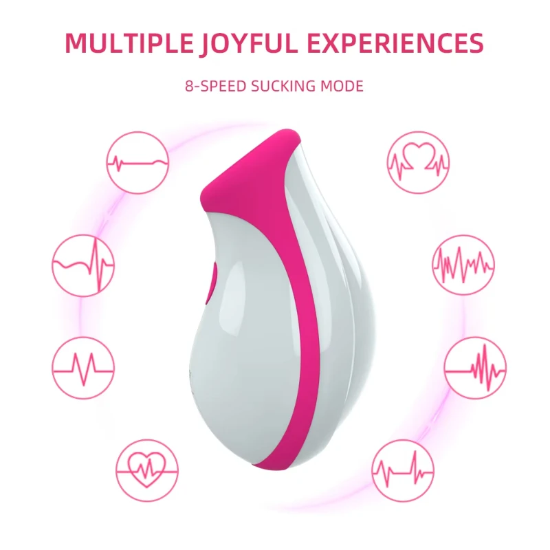 Clitoral Sucking Vibrator 8 Speeds Vibrating Sucker Oral Sex Nipple Clit Stimulator Female Erotic Masturbator Sex Toys for Women - view 3