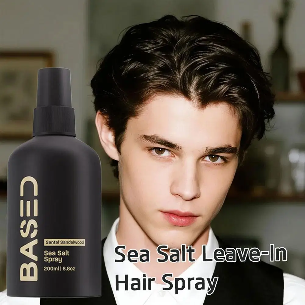 

200ml Sea Salt Spray Wash Free Hair Plump and Fluffy Hair Style Spray Nourishing Hair Care to Reduce Bifurcation