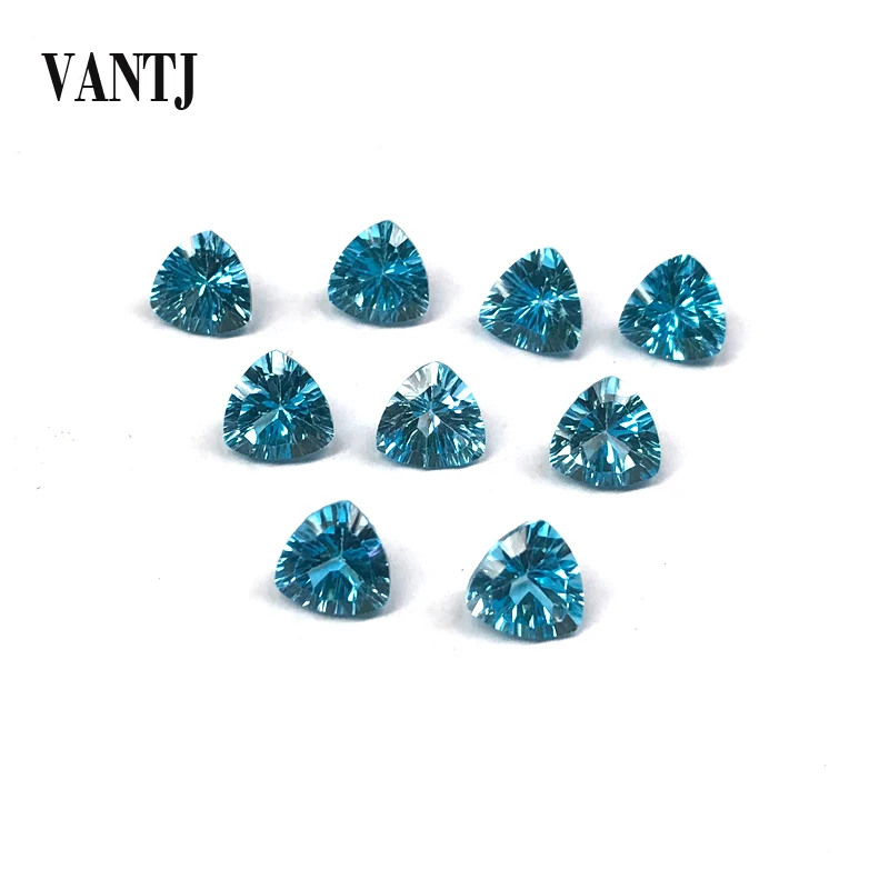 

Выгодный настоящий натуральный Швейцарский Голубой Топаз, драгоценный камень, бриллиантовый три, 7 мм, вогнутая огранка для фотоэлементов, самодельные Украшения