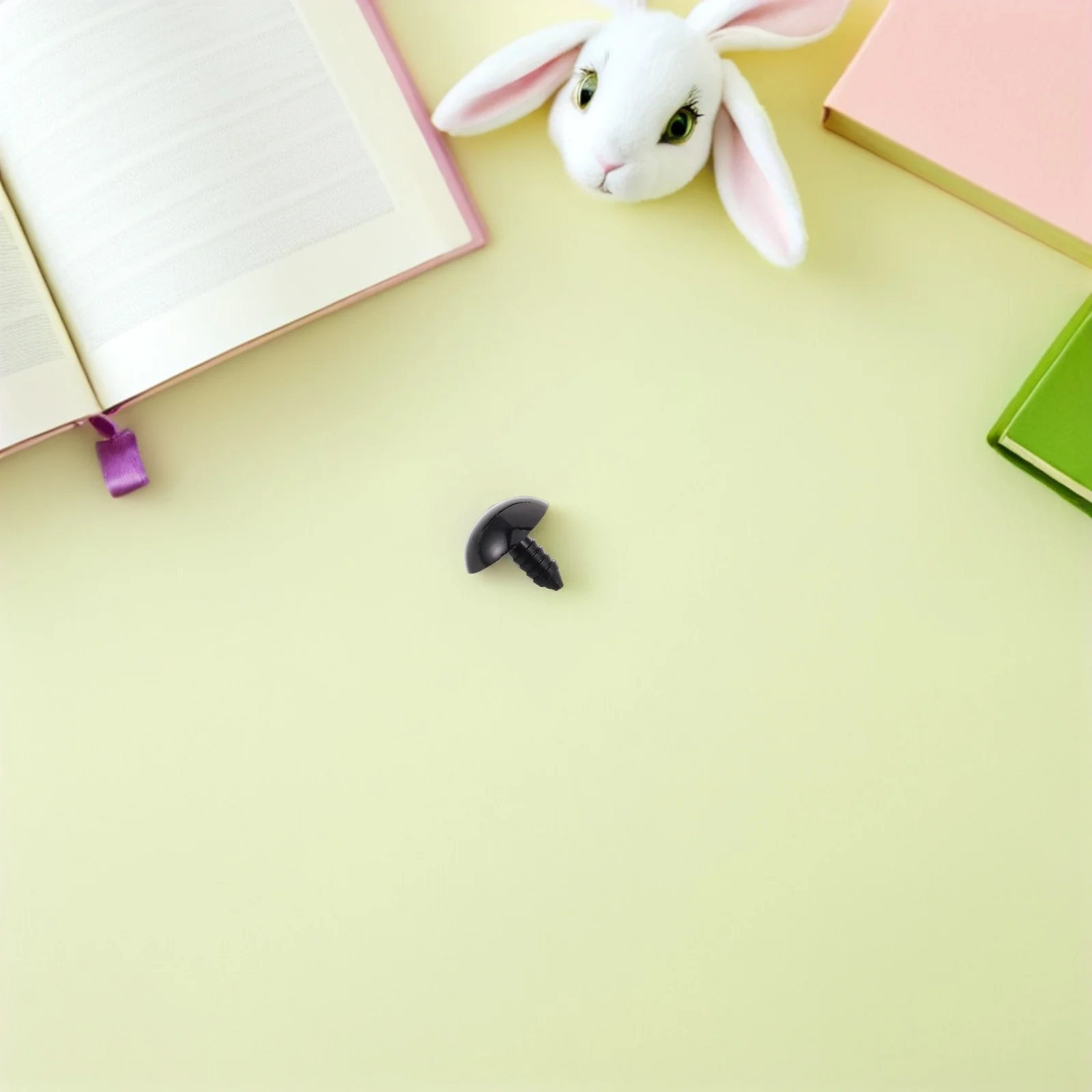 150 قطعة عيون بلاستيكية سوداء للحرف اليدوية غسالات تركيب آمنة تتضمن عيون كروشيه للحيوانات المحشوة ذاتية الصنع آمنة من البلاستيك #4