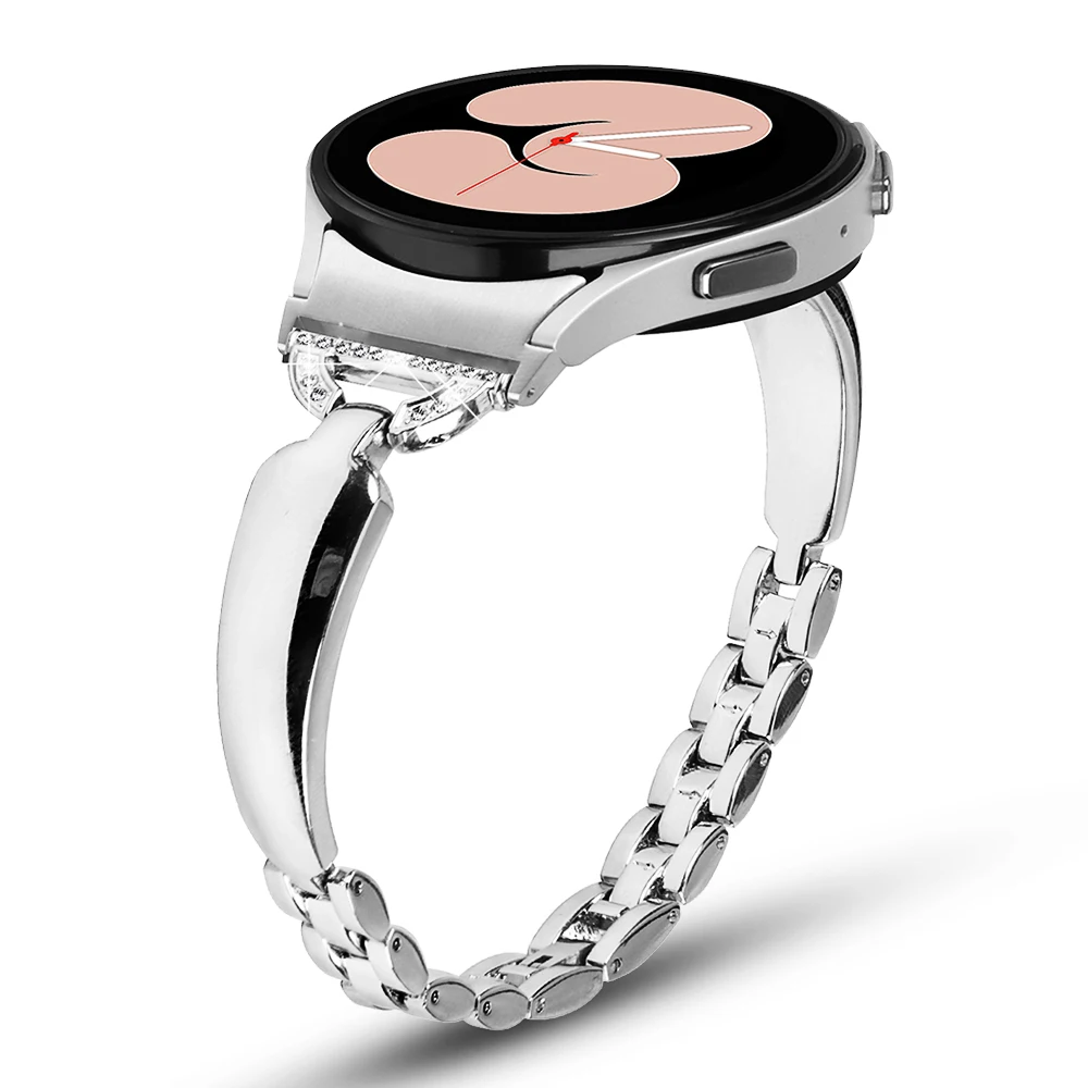 Curved Metal Slim Strap for Samsung Galaxy Watch Band 9 8 Classic 7 6 Ultra 2 47mm 40mm 44mm 46mm Removable Links Bracelet 43mm