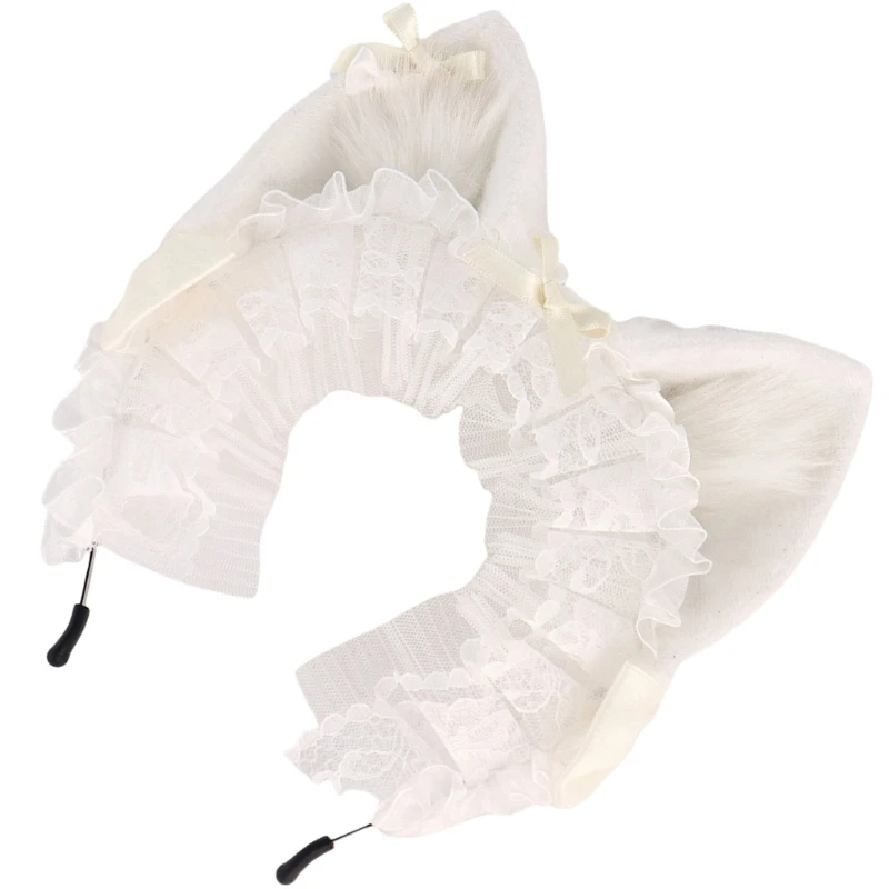 

Прически для ушей животных с плюшевыми луками для косплей Хэллоуин Костюм для вечеринок взрослые дети h7ef