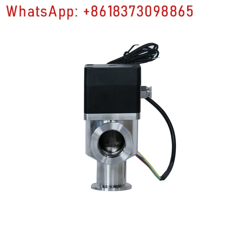 صمام فلابر هوائي عالي الفراغ من الفولاذ المقاوم للصدأ، صمام زاوية صمام تفريغ KF GDQ-J16GDQ-J25GDQ-J40 #1