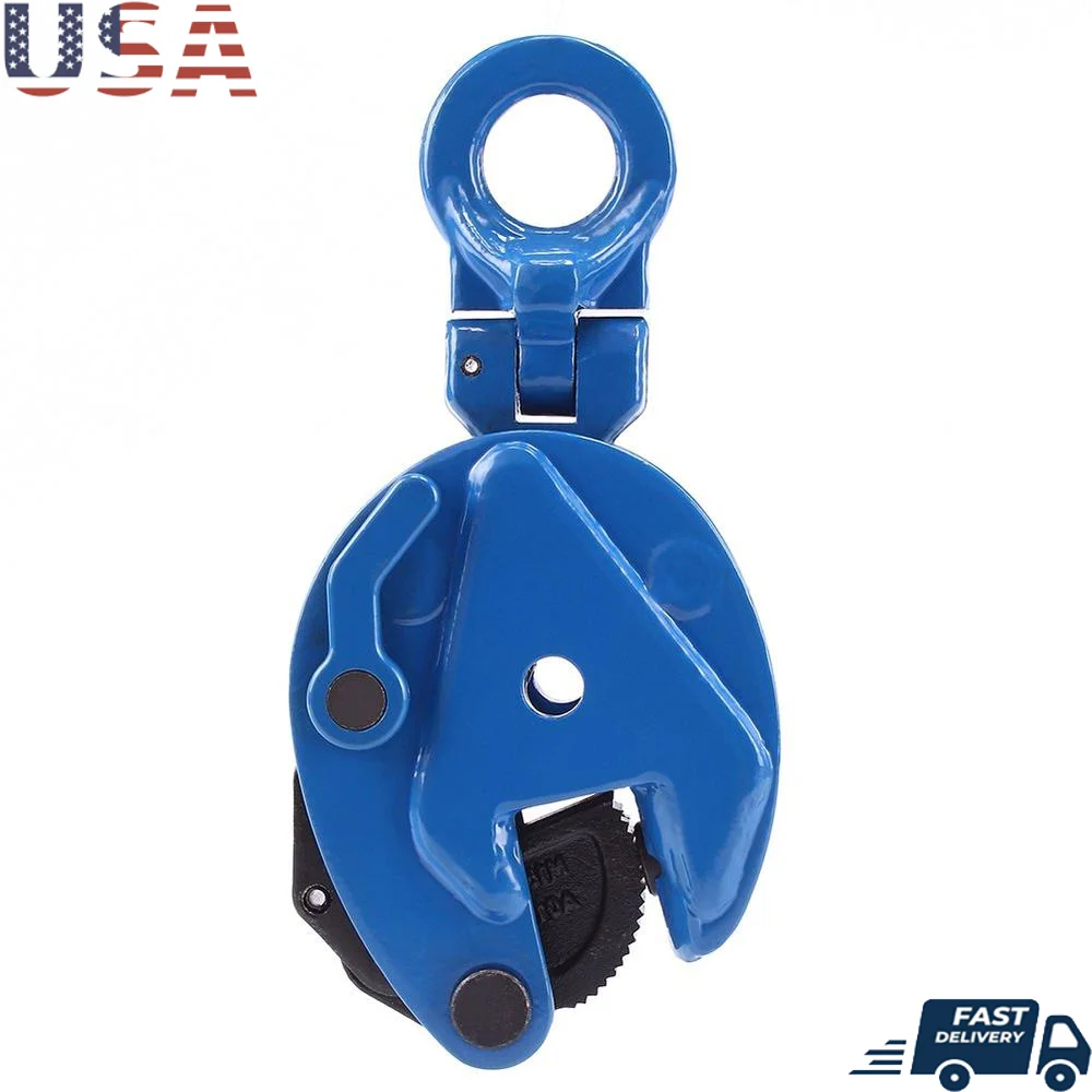 1760lbs Vertical Plate Clamp Secure Lifting and Transporting Jaw Opening up to 0.6 inch Durable One-Piece Forging Process Dual