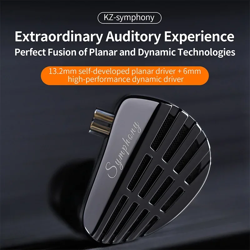 KZ Symphony/Symphony Flat Dynamic Hybrid In Ear Earphones HiFi Fever Monitoring Stage Earplugs