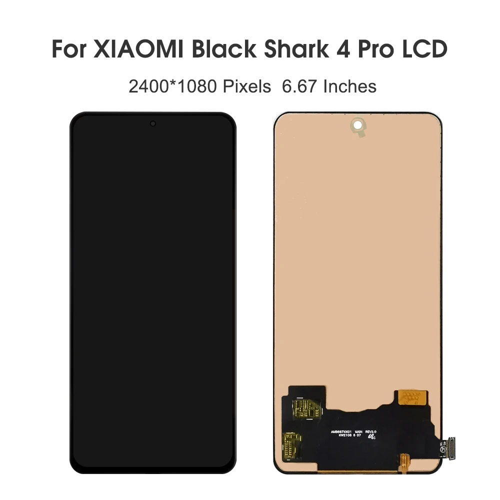 Tested For Black Shark 4 For Xiaomi Black Shark 4 Pro PRS-H0 LCD Display Touch Screen Digitizer Assembly Replacement