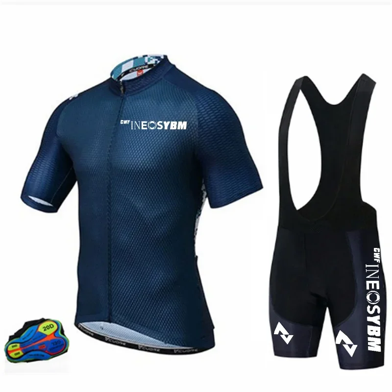 

Clothing Design High Quality Sublimated Clothing Uniforms Racing Breathable Bike Cycling Jersey and Bib Short Set Suit Custom