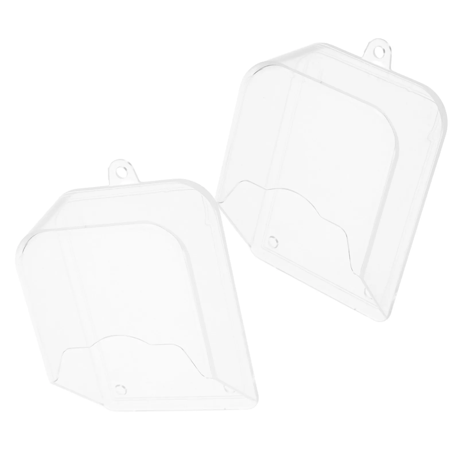 

2Pcs Doorbell Rain Cover Waterproof Protector Transparent Shield Outdoor Windproof Plastic Cover for Wireless Doorbell Button