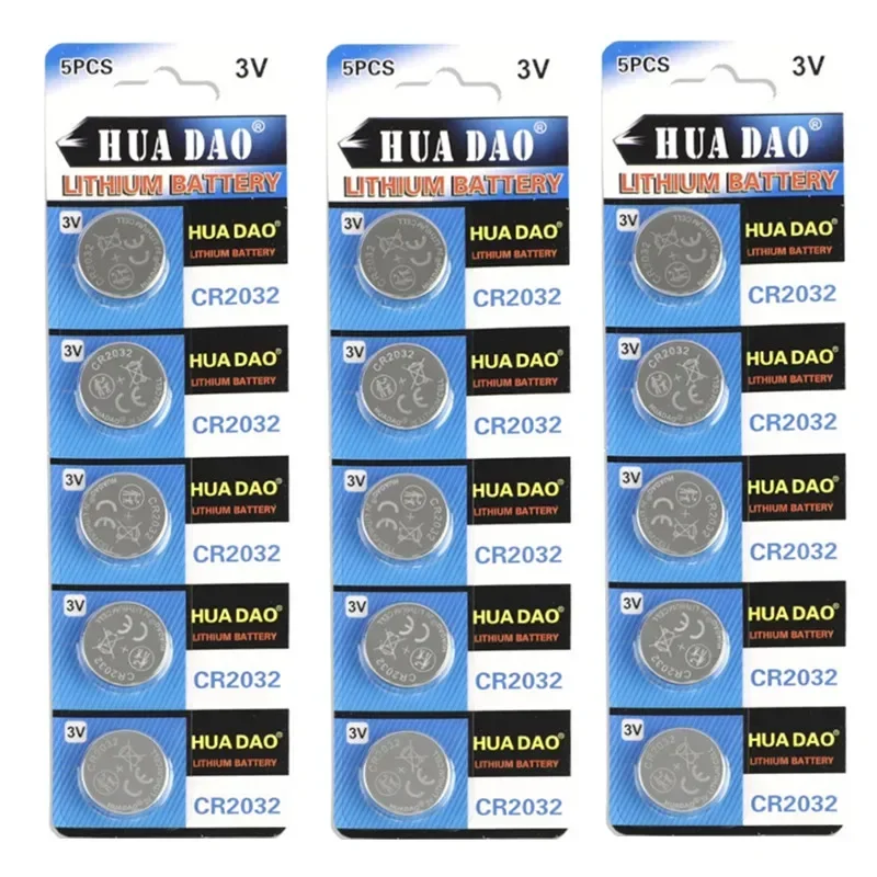 5-50PCS CR2032 5004LC CR 2032 3V Lithium Coin Cell Battery, Watch Toys Electronics Car Key Button Batteries Long Lasting 200mAh