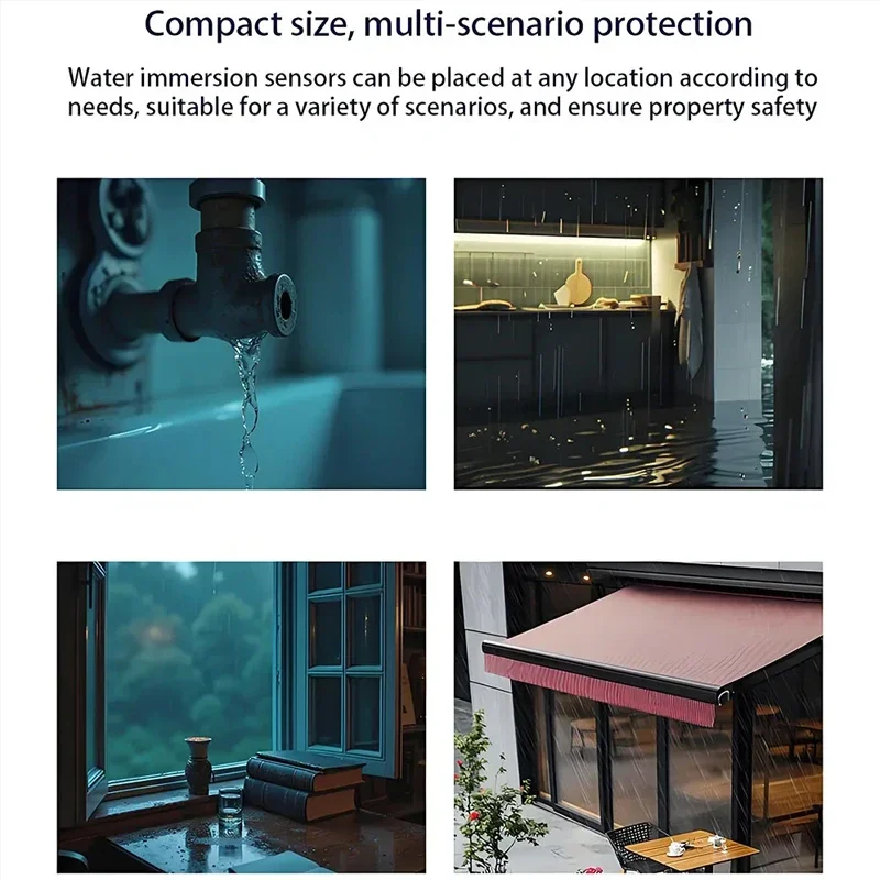 

Smart Tuya Rainwater App Remote Alerts Zigbee Rain Sensor Linkage Rainfall Detector Wireless Water Leakage Alarm Detectors