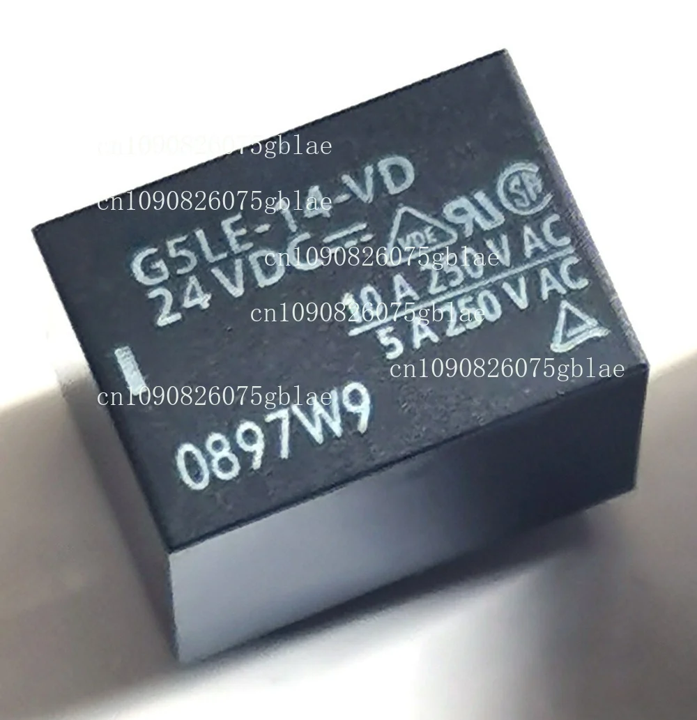 1PC G5LE-14-VD 24VDC Power Relay 10A 250VAC 5 Pins