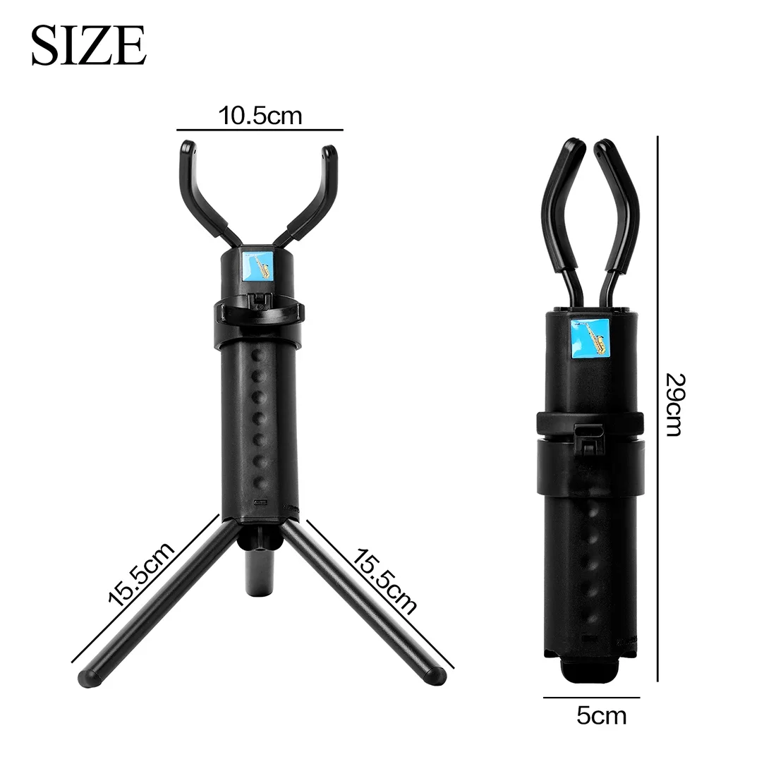 Tenor Alto Saxophon Ständer Tragbare Faltbare Professionelle Ständer Metall Beine Stativ Blasinstrument Zubehör Mit Lagerung Tasche – Detail 3
