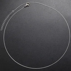 2Pcs/lot 0.75mm Super Thin Necklace For Women Brass Adjustable Necklace Chains For Handmade Jewelry Accessories Wholesale:VL244