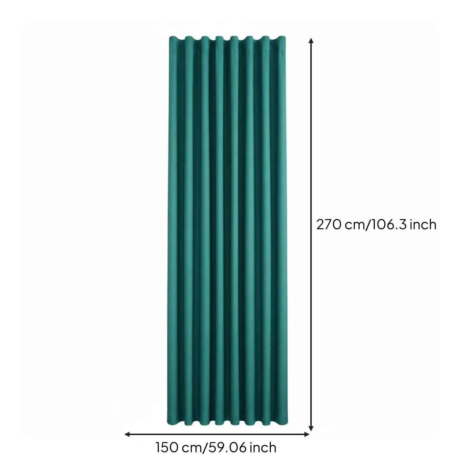 Window Blackout Lining Fabric Curtain Insert with Hooks for Bedroom Thermal Insulation Darkening Privacy Shade for Rest Area