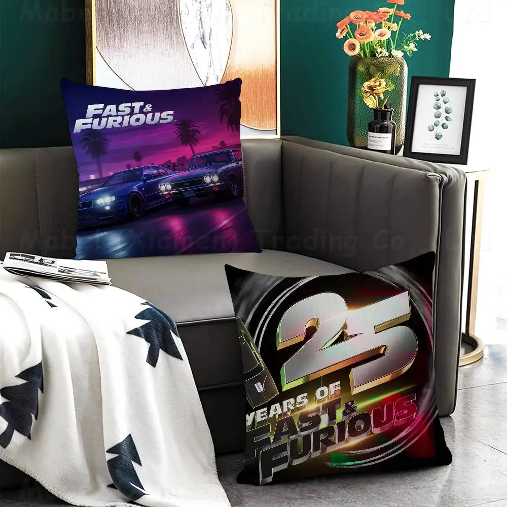 Movie The Fast And The Furious Personalized Pillow Dust Cover Bedroom Kids Party Decoration Pillowcase Birthday Children Gift