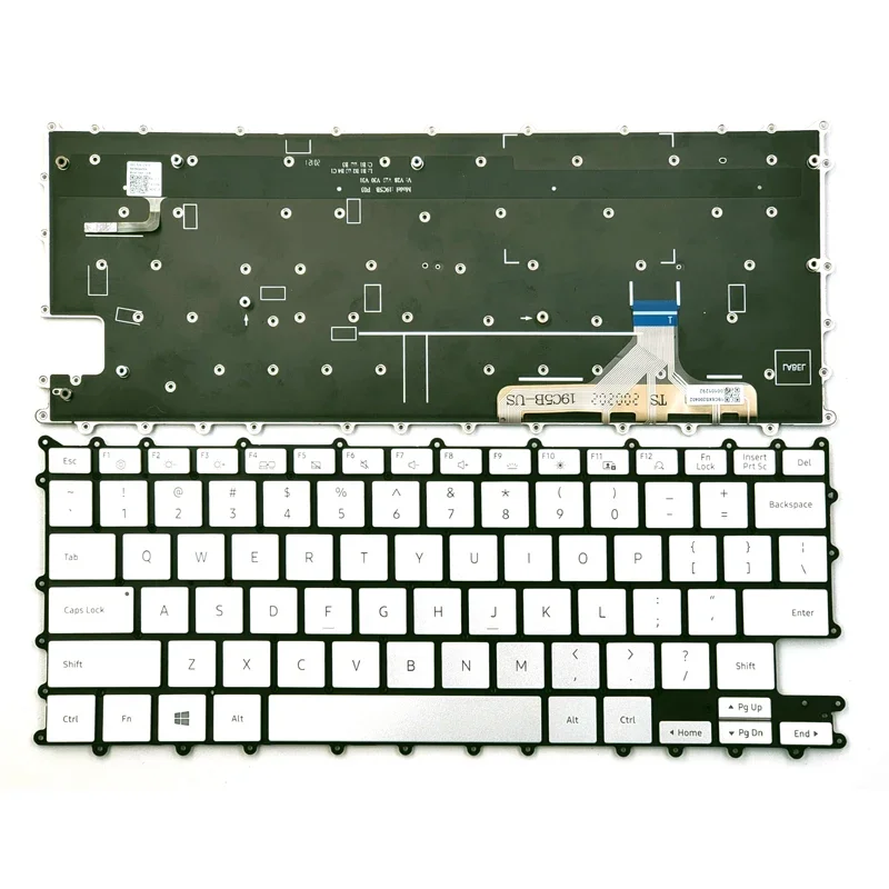 

New For Samsung NP730QCJ NP 730QCJ NP730QCJ-K01US NP730QCJ-K02US NP730QDA NP730QDA-KA1US Laptop Keyboard US Silver With Backlit