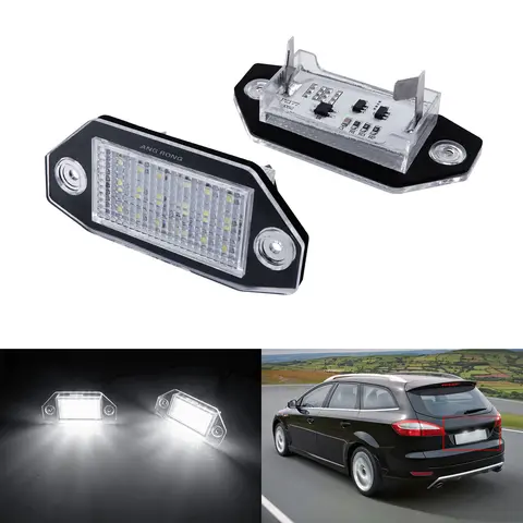 2000-2007 Ford Mondeo MK3 B4Y LED 라이센스 번호 플레이트 라이트 화이트 Canbus용 2개