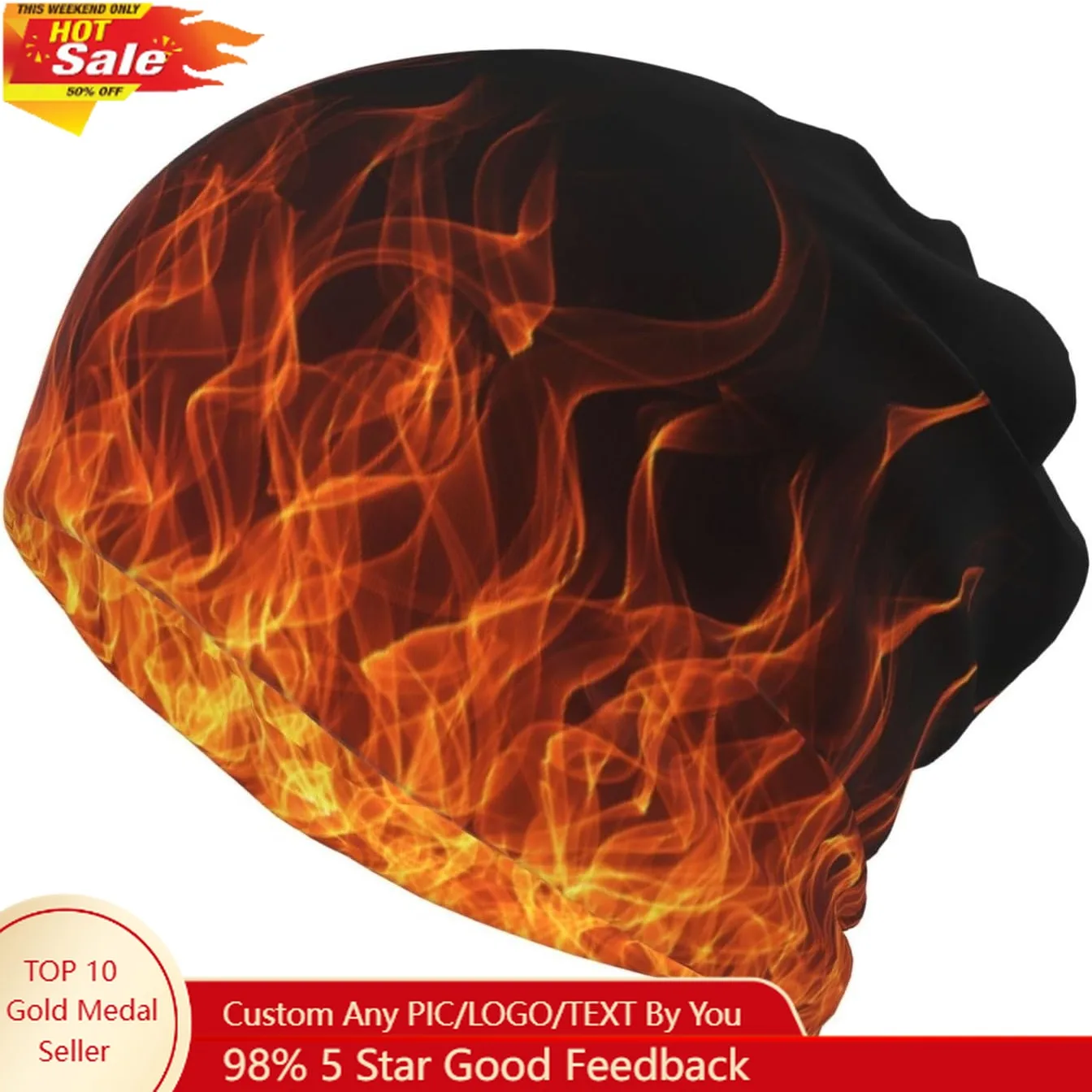 

Skull Beanie Hat Baggy Slouchy Skull Chemo Beanies Cap Stretch Scarf Head Wrap Hip Hop Hats for Men Women Winter