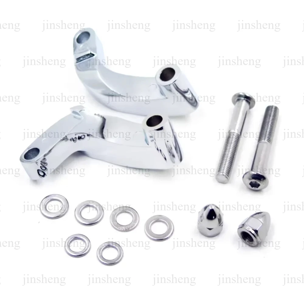 For Harley Davidson Heritage FLSTC FXCWC Super Glide FXDC Wide CD Mirror Mount Adapter Motorcycle Parts