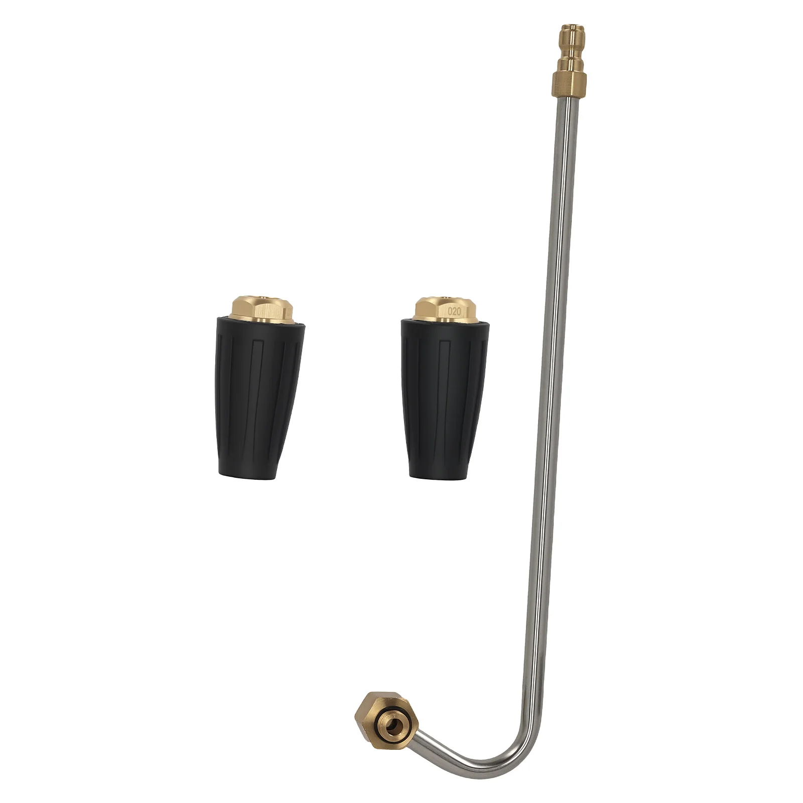 

Насадка для прочистки водосточных желобов высокого давления для моек высокого давления, 4000 фунтов на кв. дюйм, быстроразъемное соединение 1/4 дюйма