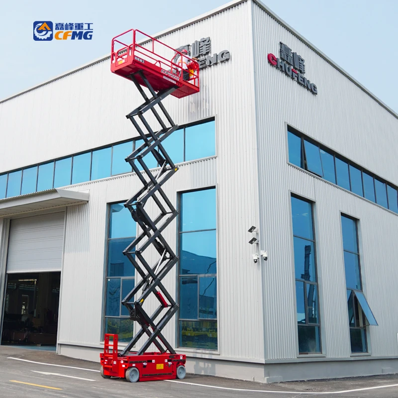 Afbeelding 7: Handmatig te slepen hydraulische schaarlift werkplatform semi-automatische verrijdbare schaarlift