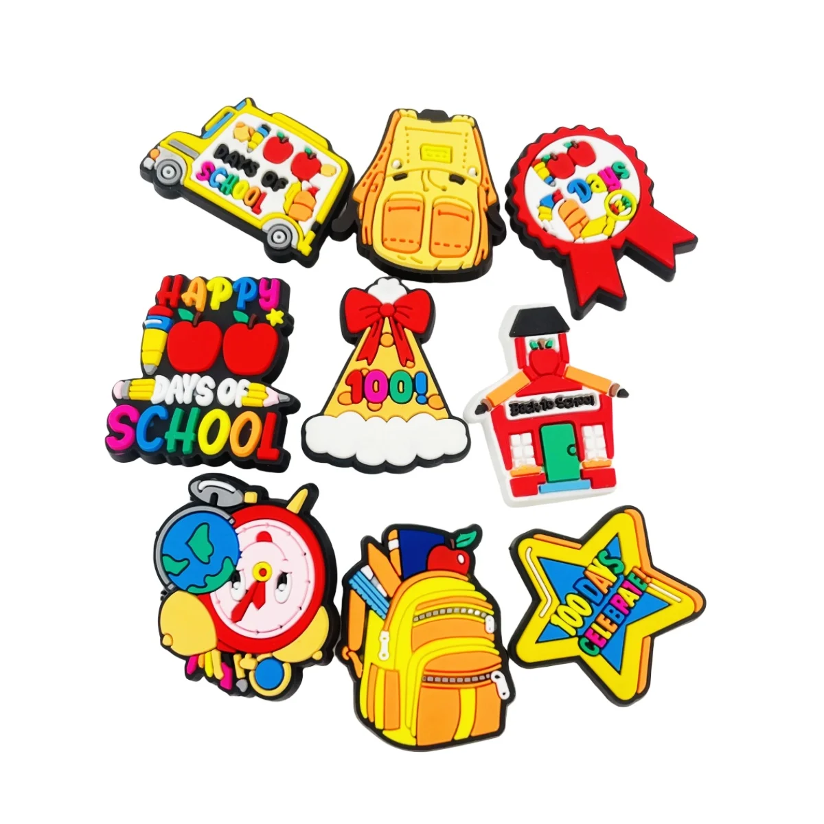 31Pcs Cute Food Shoe Charms for Kids Boy Girl, School Shoe Charms for Crocs Bracelet Wristband, Drink Shoe Decoration Charms