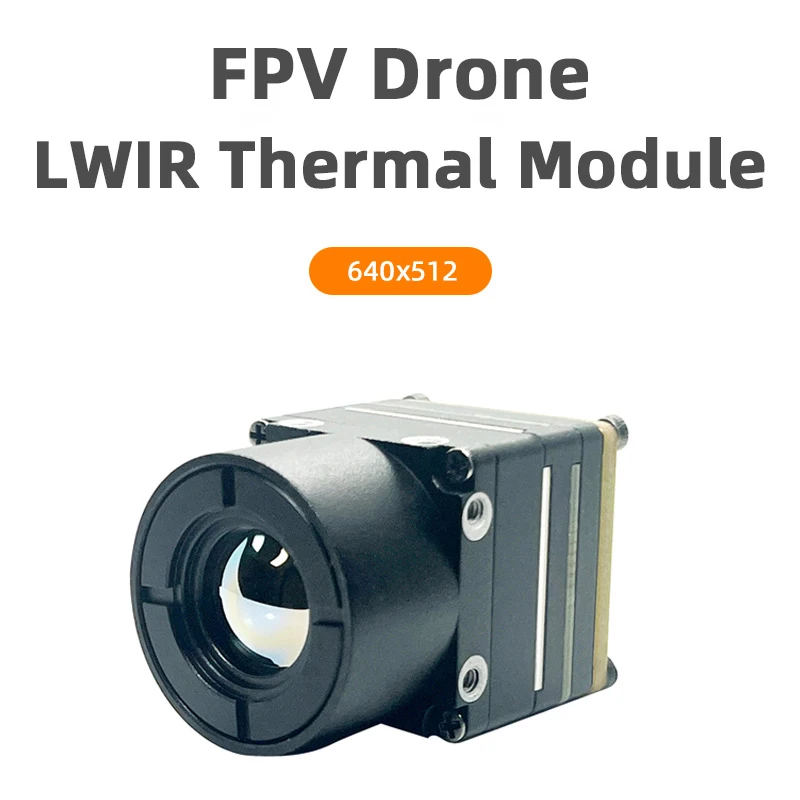 Cámara térmica para Dron FPV, imagen LWIR, USB (UVC) + salida CVBS, cámara de imágenes infrarrojas sin enfriar de onda larga de 640x512, lente de enfoque fijo de 9,1mm