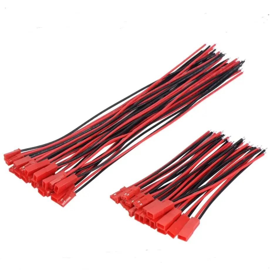 5/10Pairs 22AWG 100/150mm 2Pin JST Stecker Stecker Kabel Draht Männlich Weiblich für LED Streifen Licht RC Spielzeug Lipo Batterie ESC Motoren