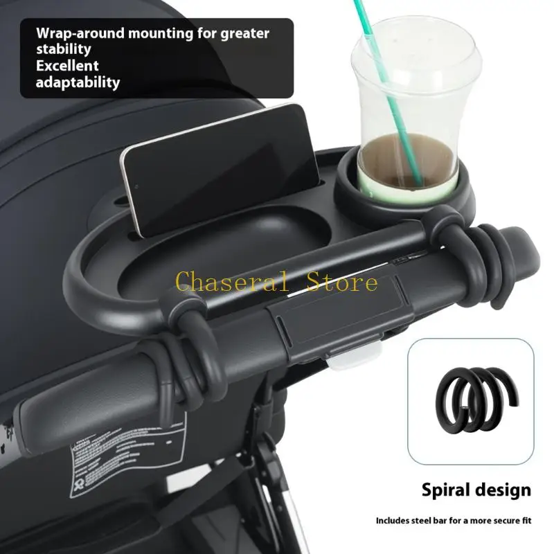 E7CE Strollers Holder Effortless Installation Universal Nonslip Dinning Tray