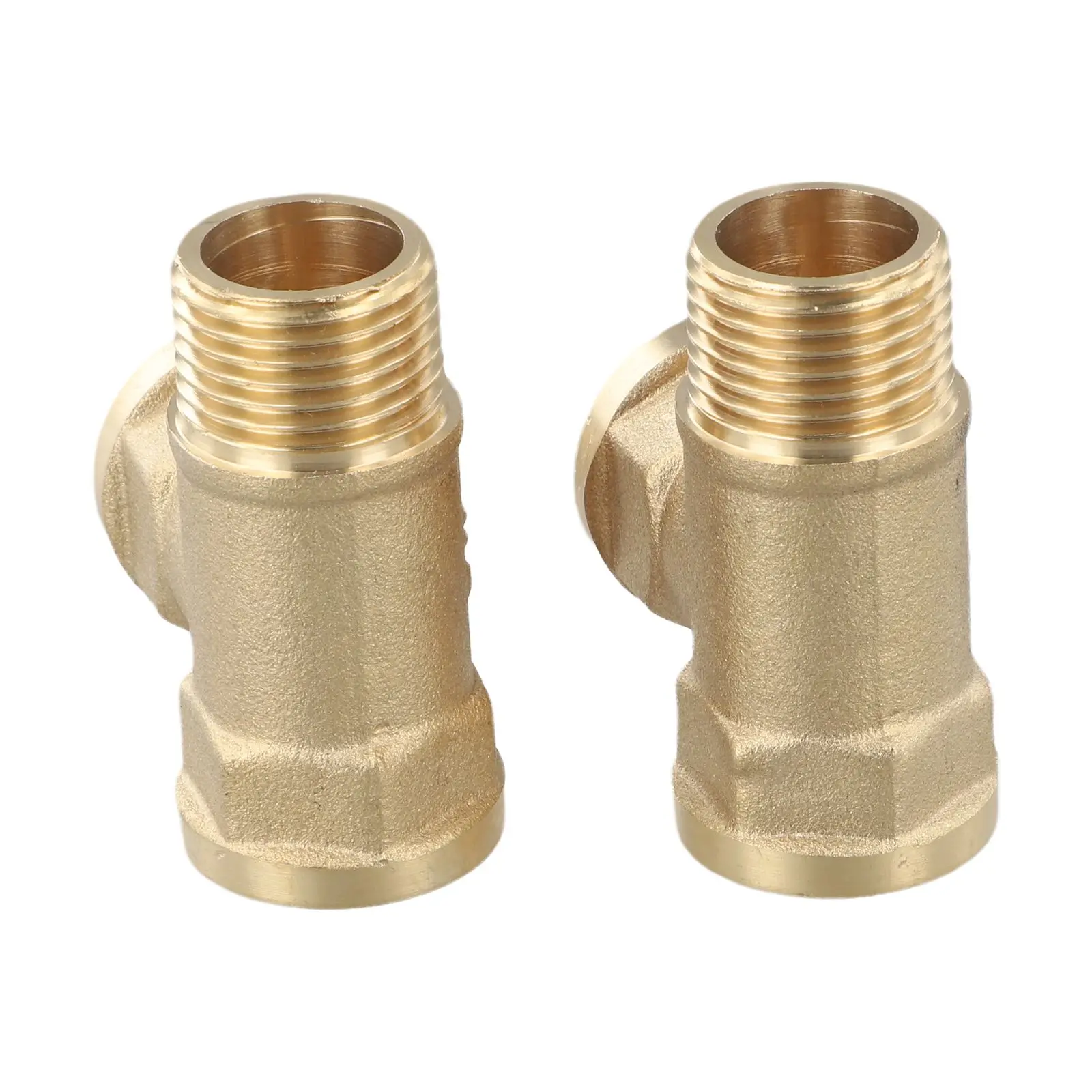 DN15 Pipe Fitting Brass T-tube Plumbing Installation High Temperature Tolerance Leak-proof Design For Pipe Connection