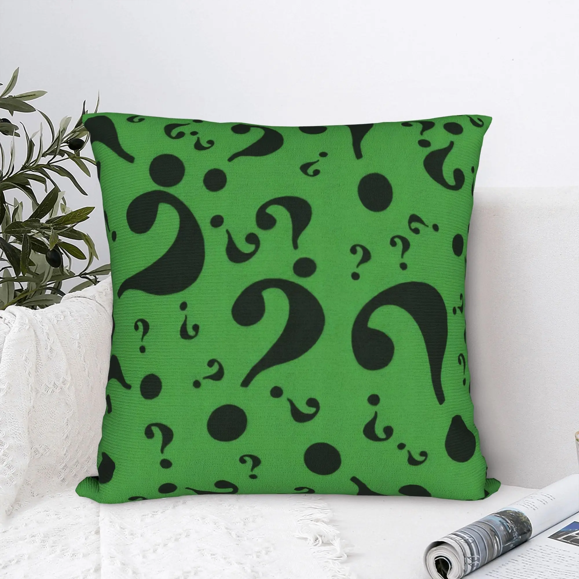 Paul Dano Riddler Square Pillow Case Bat Man Cushion Cover Fashion Polyester Decorative Throw Pillow Case Cover for Car 18