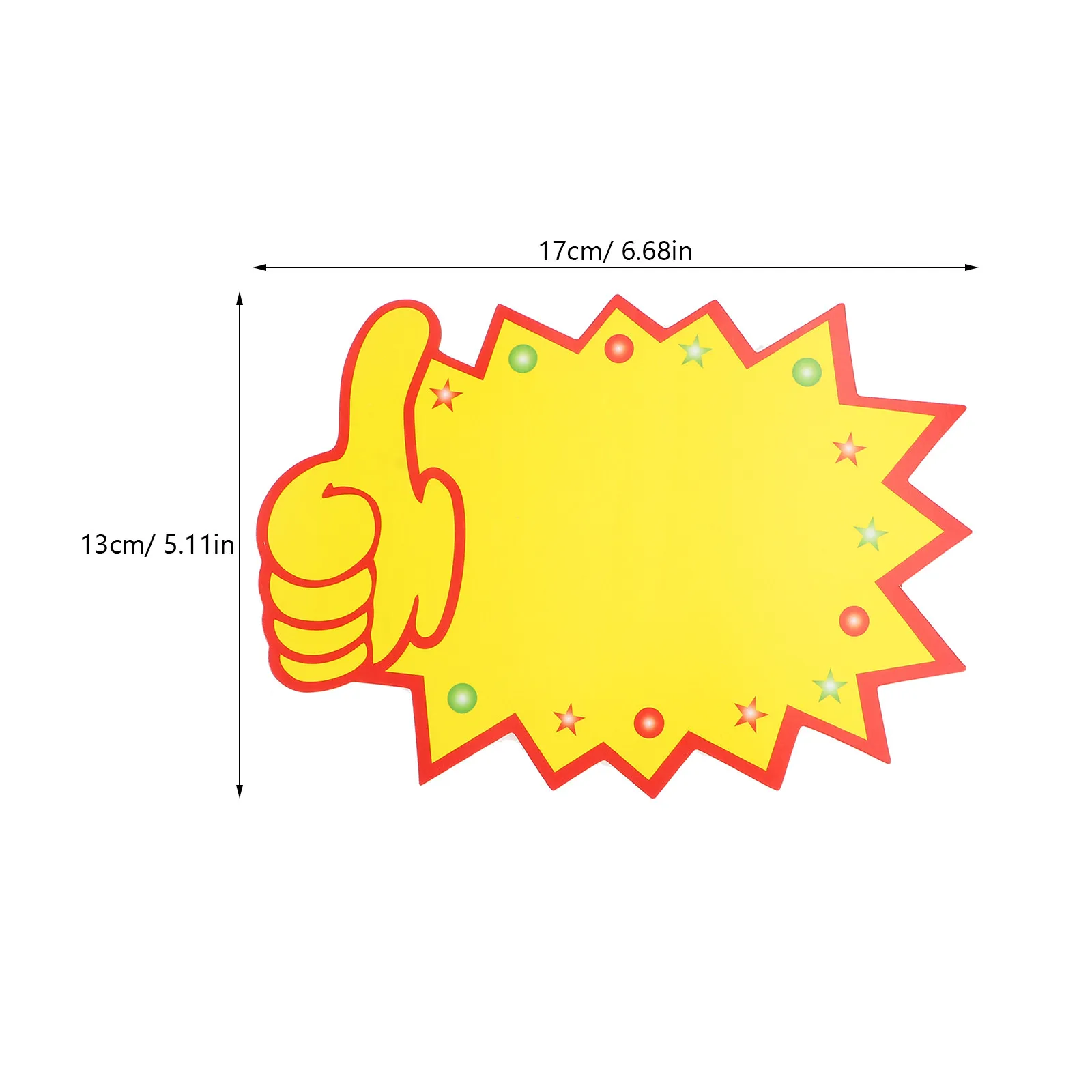 Promotional Price Tags 100Pcs Eye Catching Durable Paper Stickers for Market Booth Retail Store Display