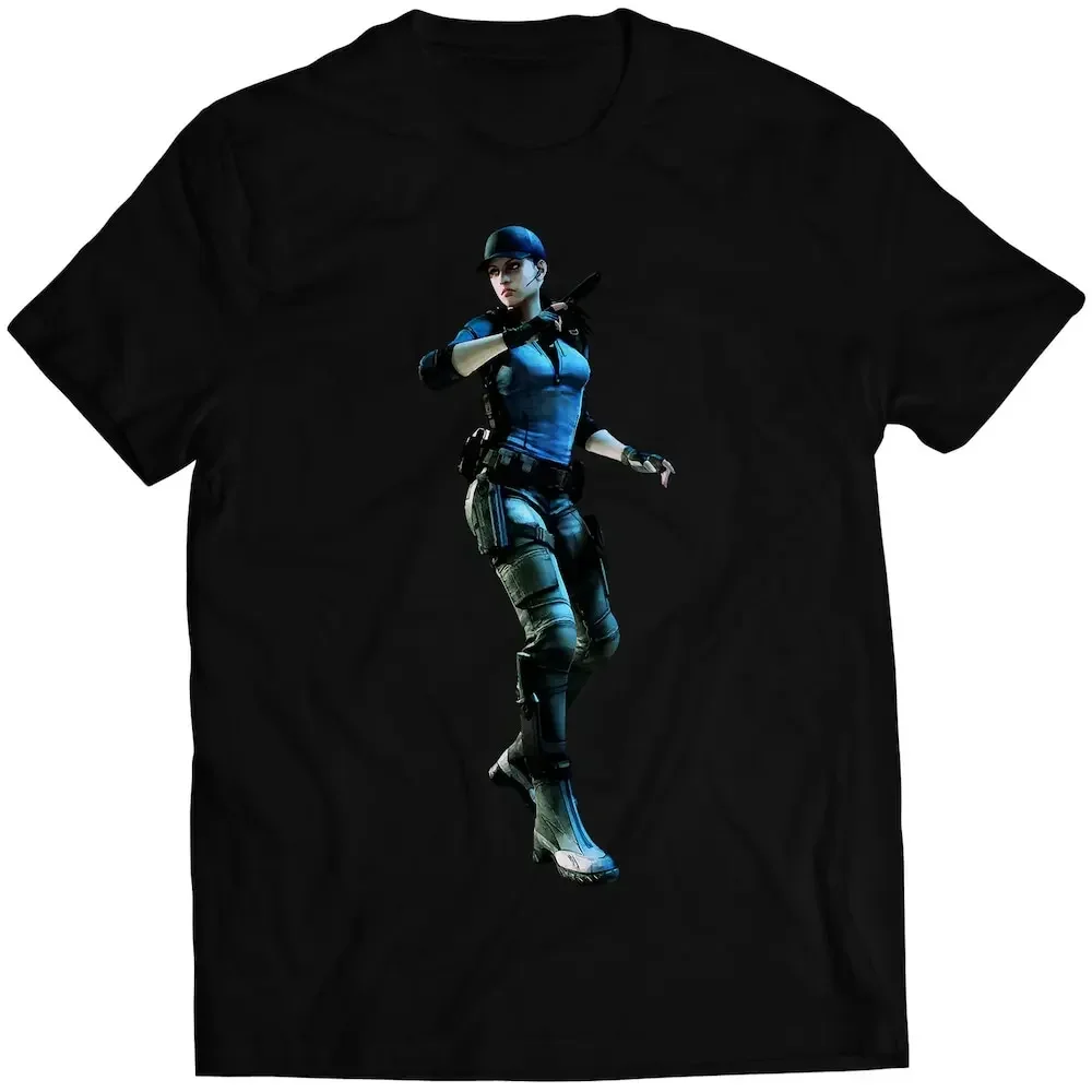 Jill Valentine Bcaa Suit Redfield Residence Evil Biohazard 5 Gold Premium T-Shirt Vektorisiertes Design