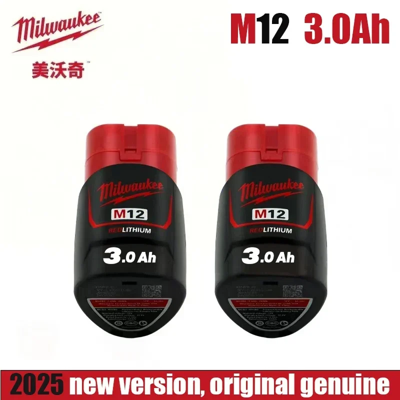 

Milwaukee 12V M12 3AH compatible with Milwaukee M12 tool battery XC 48-11-2410 48-11-2420 48-11-2411 2025 new tool battery